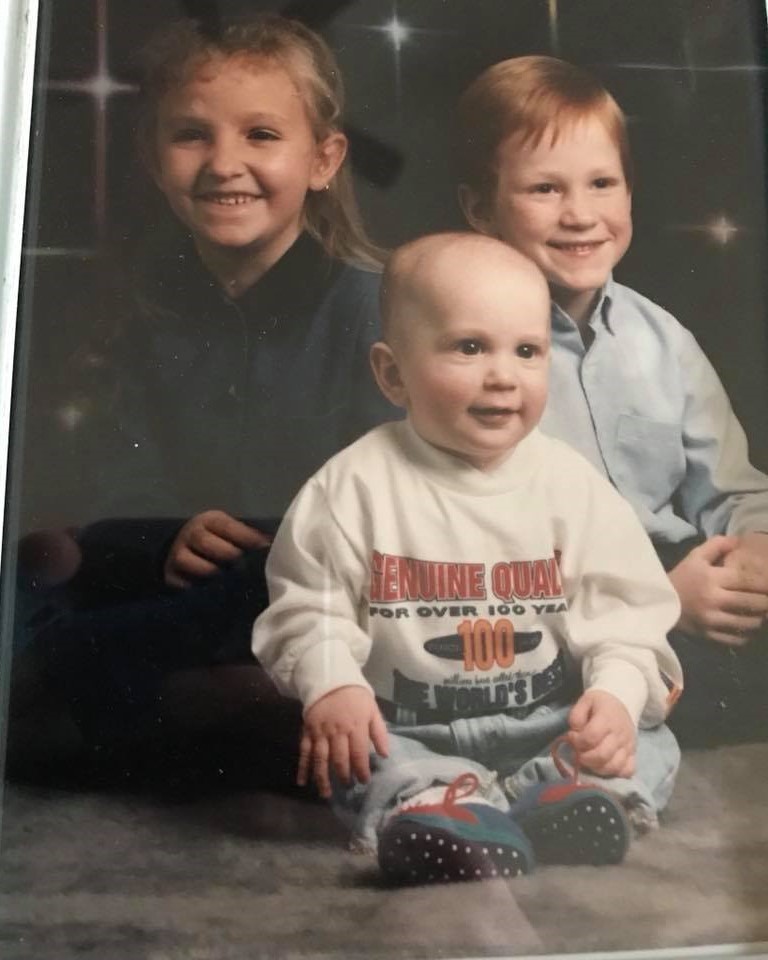 Ian as a kid with siblings